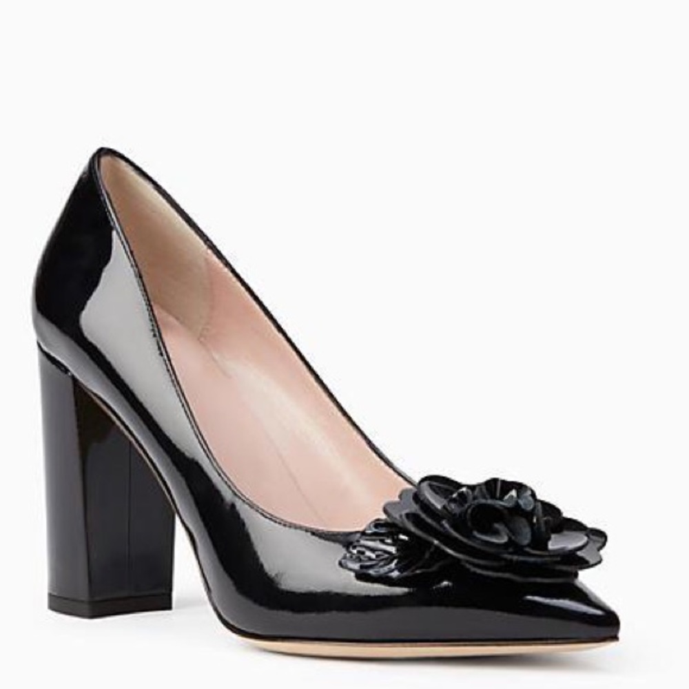 KATE SPADE Pixanne Too Black Patent Heels